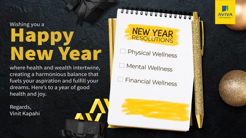 Aviva New Year wellness communication